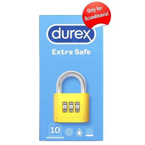 CONDOMS DUREX EXTRA SAFE 10