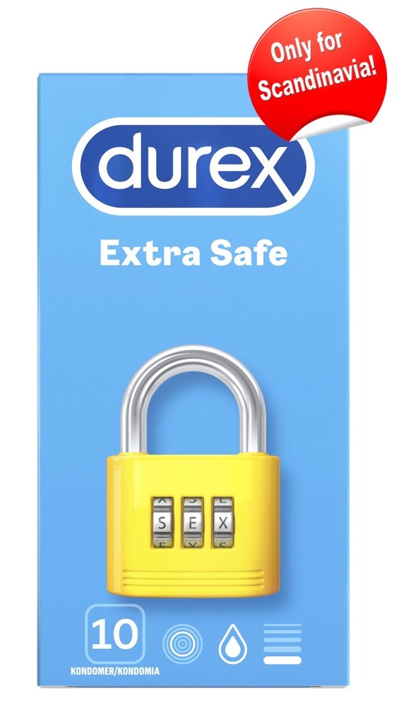 CONDOMS DUREX EXTRA SAFE 10