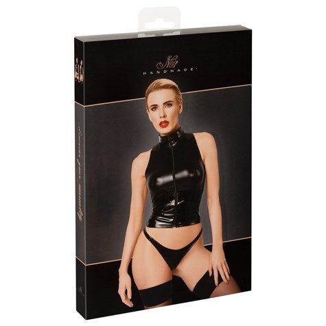 KOSZULKA NOIR TOP W ZIP S