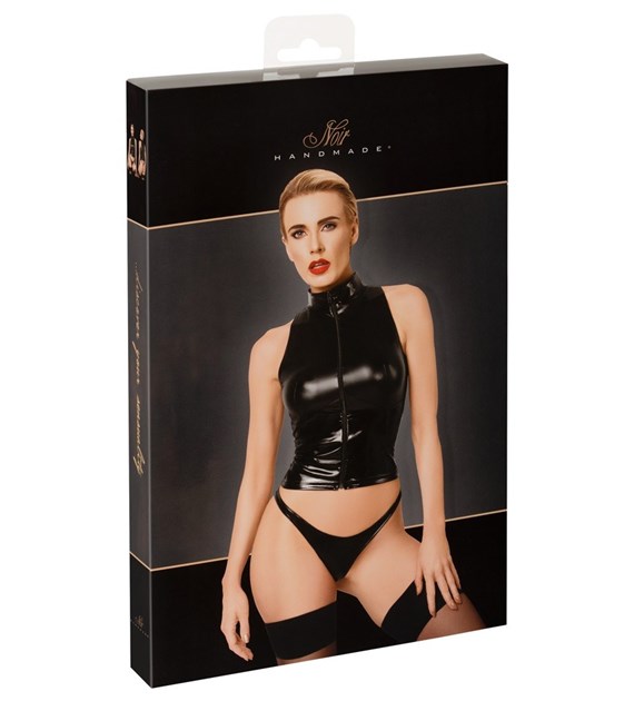 KOSZULKA NOIR TOP W ZIP S