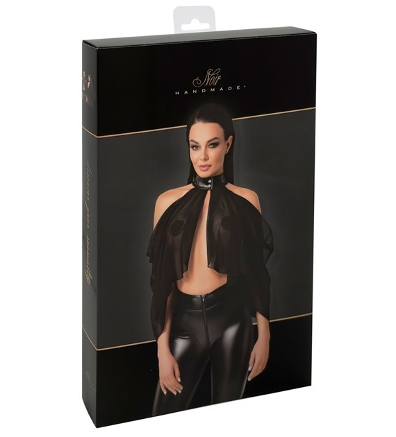 GORSET NOIR BOLERO TULLE XL