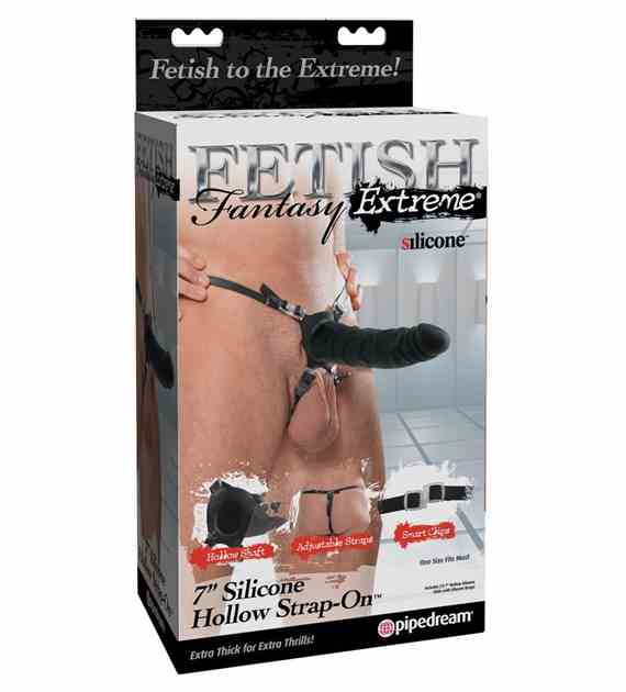 7  SILICONE HOLLOW STRAP-ON