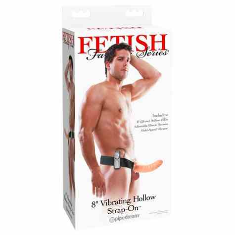VIBRATING HOLLOW STRAP-ON