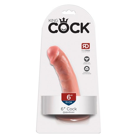 DILDO KING COCK FLESH 6INCH 17CM