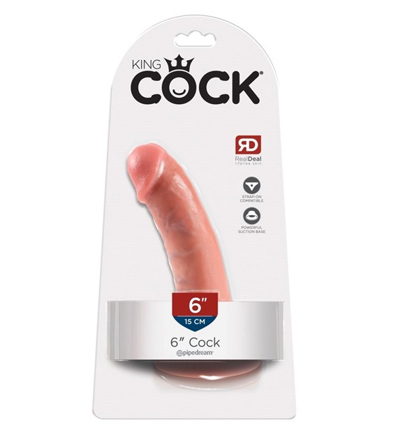 DILDO KING COCK FLESH 6INCH 17CM