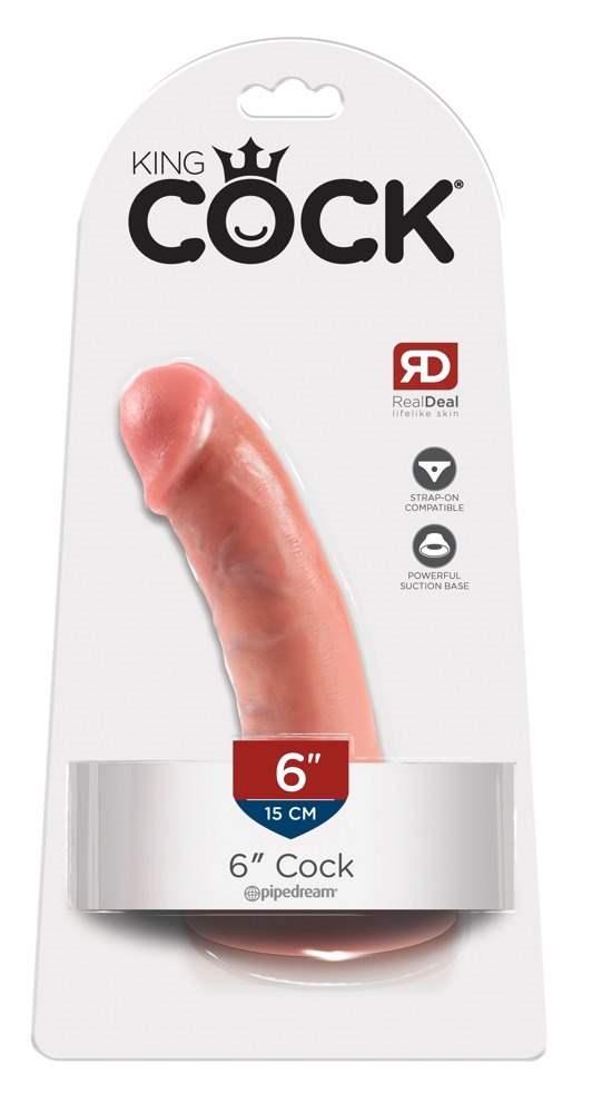 DILDO KING COCK FLESH 6INCH 17CM