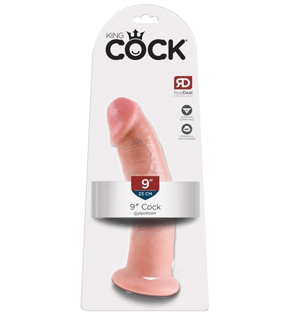 DILDO KING COCK FLESH 9INCH 23CM