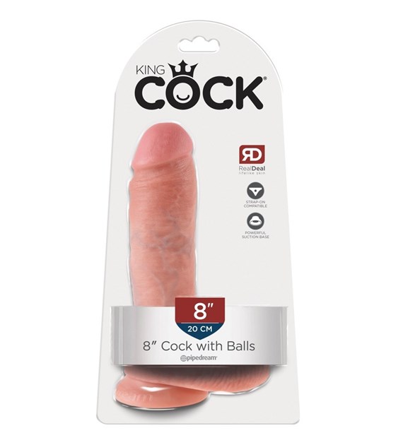 King Cock 8 inch Cock Balls Sk