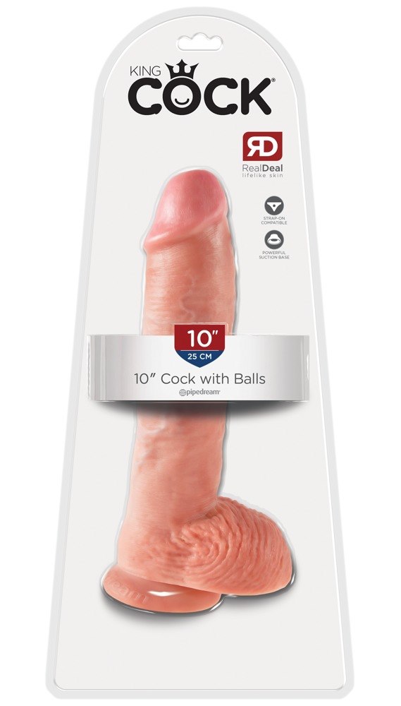 DILDO KING COCK BALLS 10INCH 26.7CM