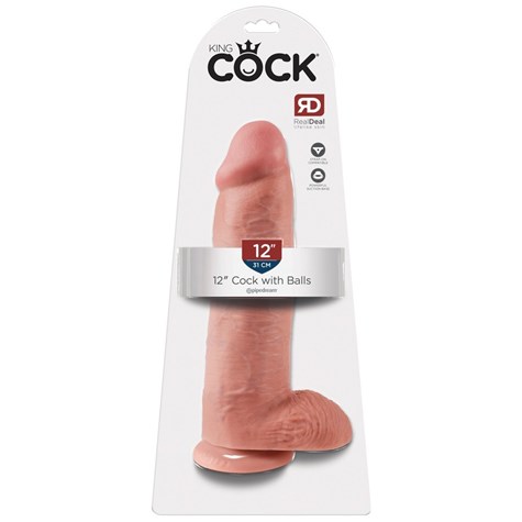 DILDO KING COCK BALLS 12INCH 30.5CM