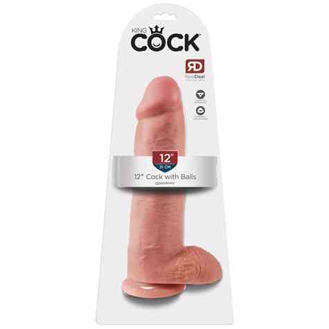 DILDO KING COCK BALLS 12INCH 30.5CM