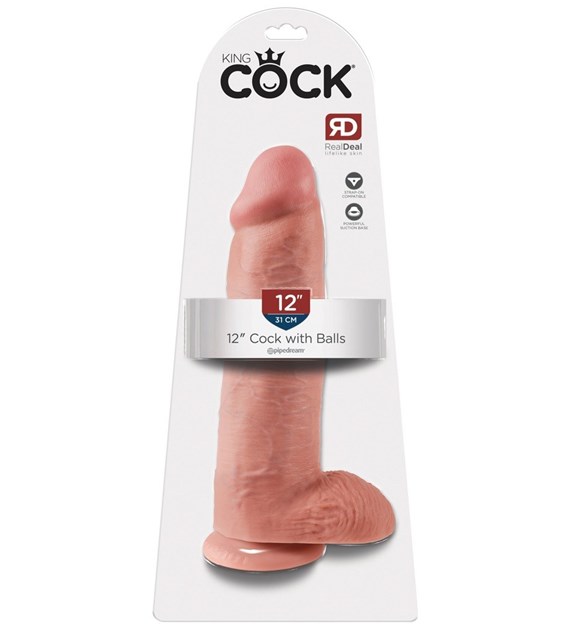DILDO KING COCK BALLS 12INCH 30.5CM