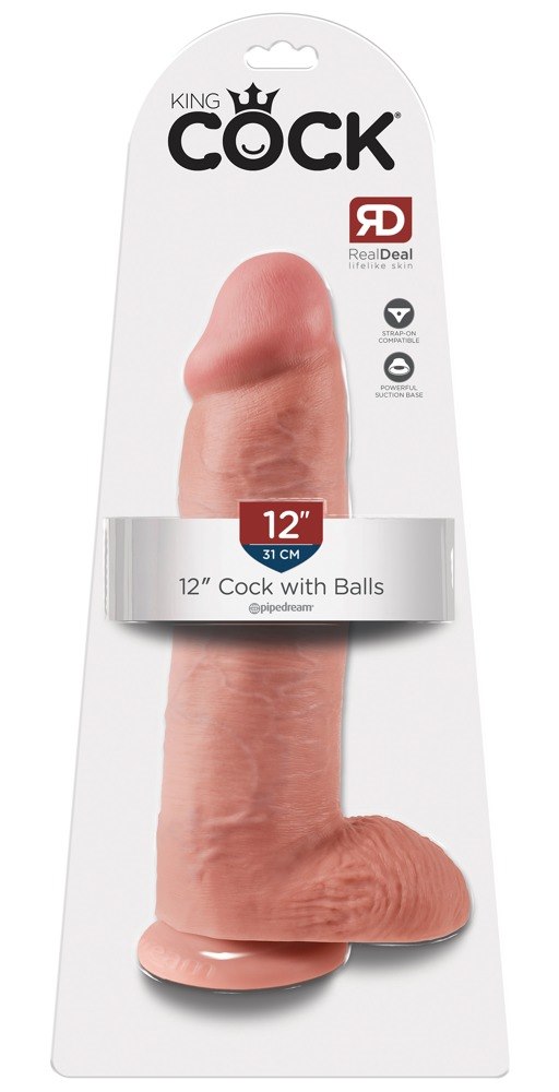 DILDO KING COCK BALLS 12INCH 30.5CM