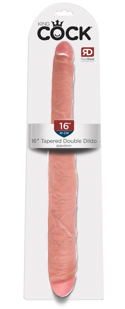 16  TAPERED DOUBLE DILDO