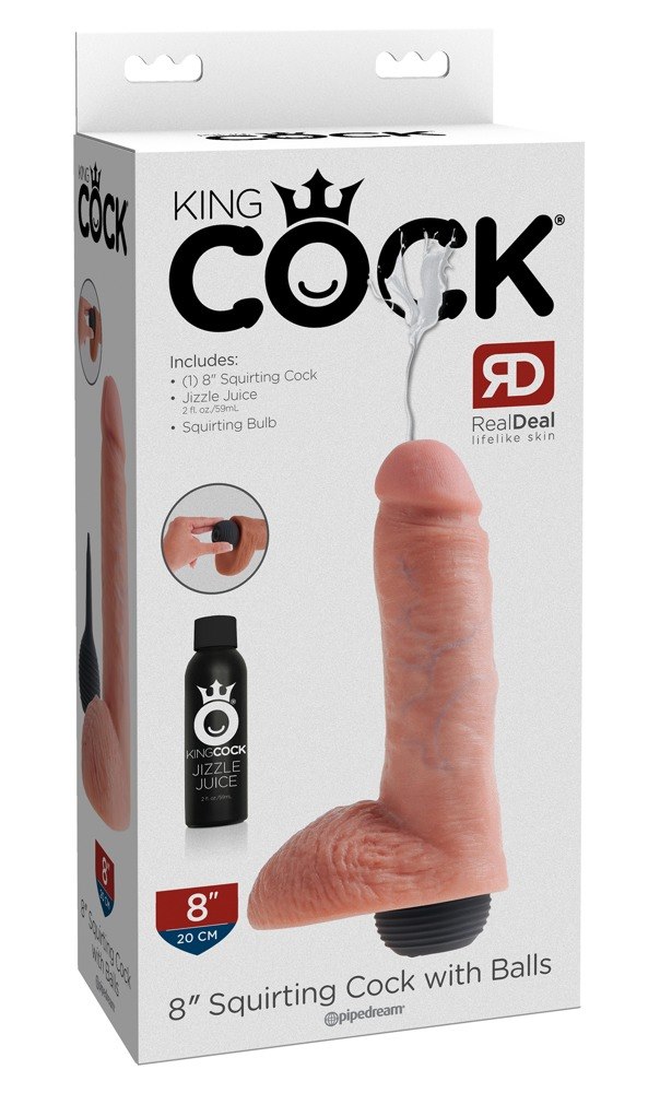 8INCH SQUIRTING COCK WITH BALLS