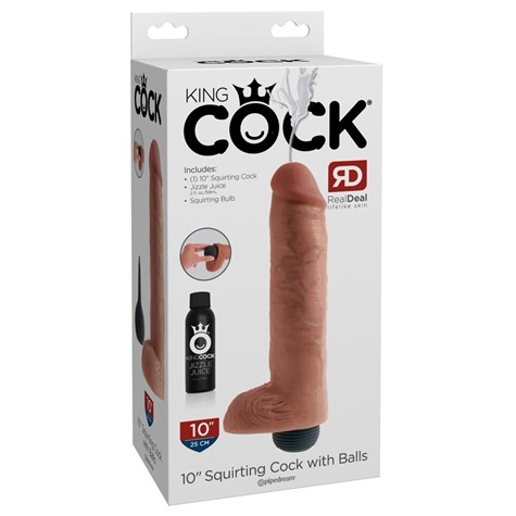10INCH SQUIRTING COCK WITH BALLS