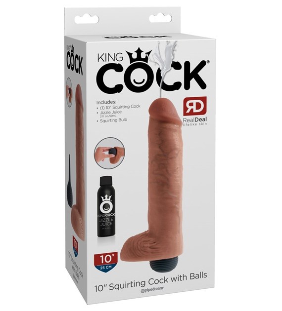 10INCH SQUIRTING COCK WITH BALLS