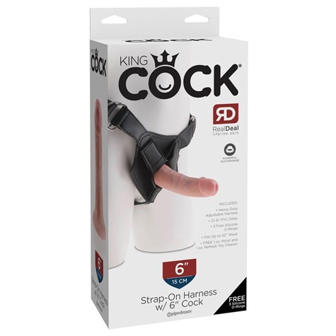 STRAPON KING COCK STRAP-ON 6 INCH