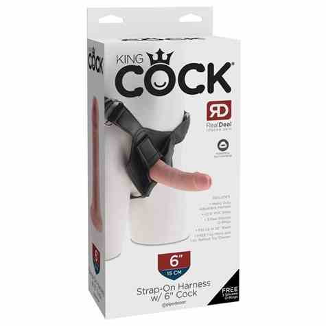 STRAPON KING COCK STRAP-ON 6 INCH