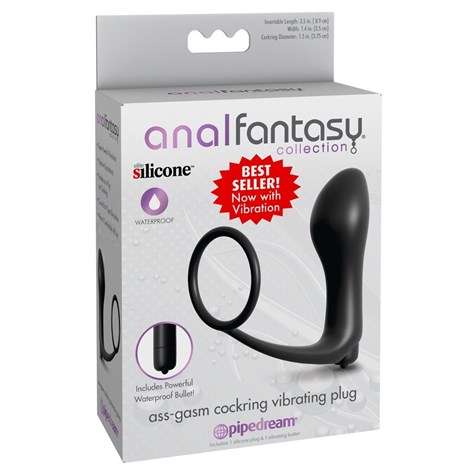 ASS-GASM COCKRING VIBRATING PLUG