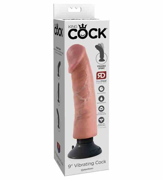 DILDO KING COCK 9 INCH VIBRATING