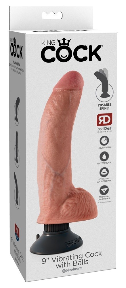 9 VIBRATING COCK WITH BALLS