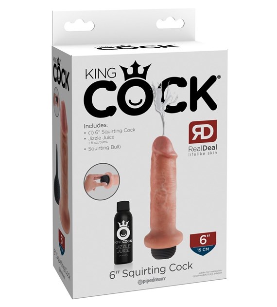 WIBRATOR Z WYTRYSKIEM SQUIRTING COCK 6