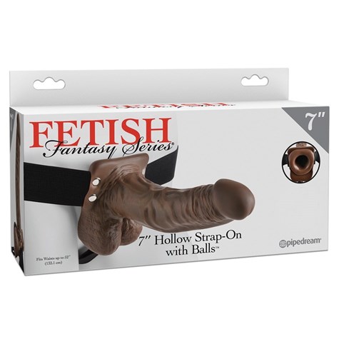 HOLLOW STRAP-ON WITH BALLS