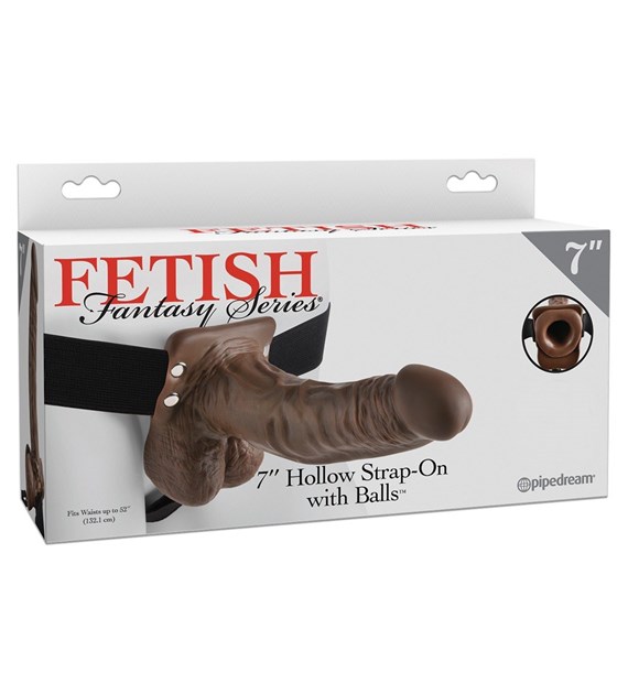 HOLLOW STRAP-ON WITH BALLS