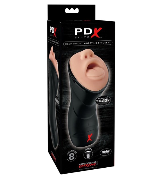 MASTURBATOR DEEP THROAT VIBRATING STROKER