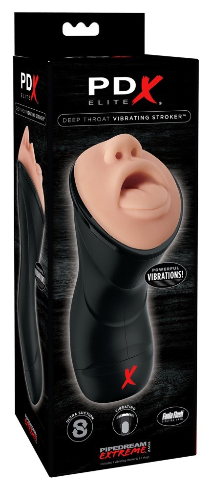 MASTURBATOR DEEP THROAT VIBRATING STROKER