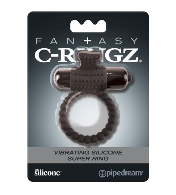 VIBRATING SILICONE SUPER RING
