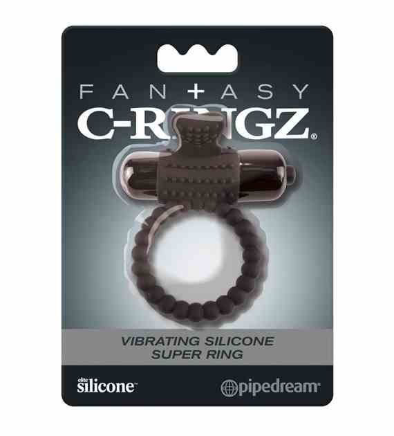 VIBRATING SILICONE SUPER RING