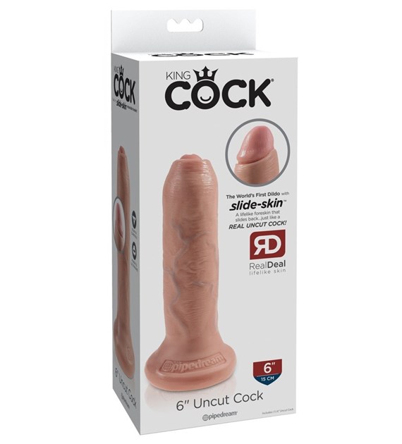 King Cock 6in. Uncut - Flesh