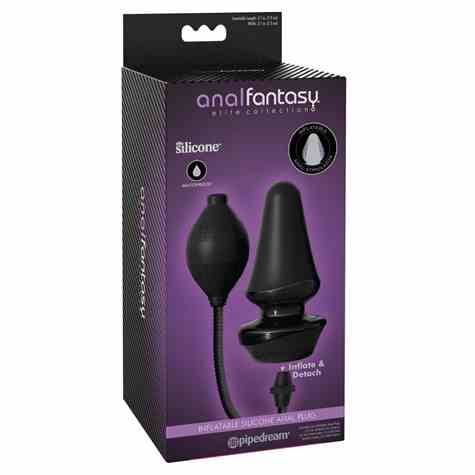 INFLATABLE SILICONE ANAL PLUG