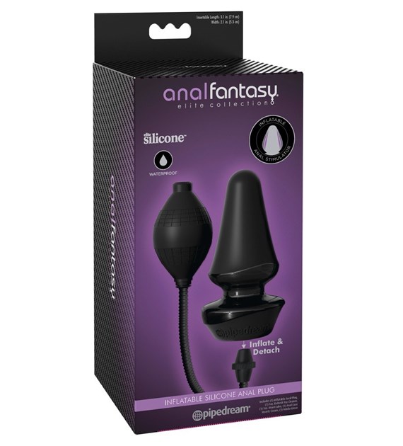 INFLATABLE SILICONE ANAL PLUG
