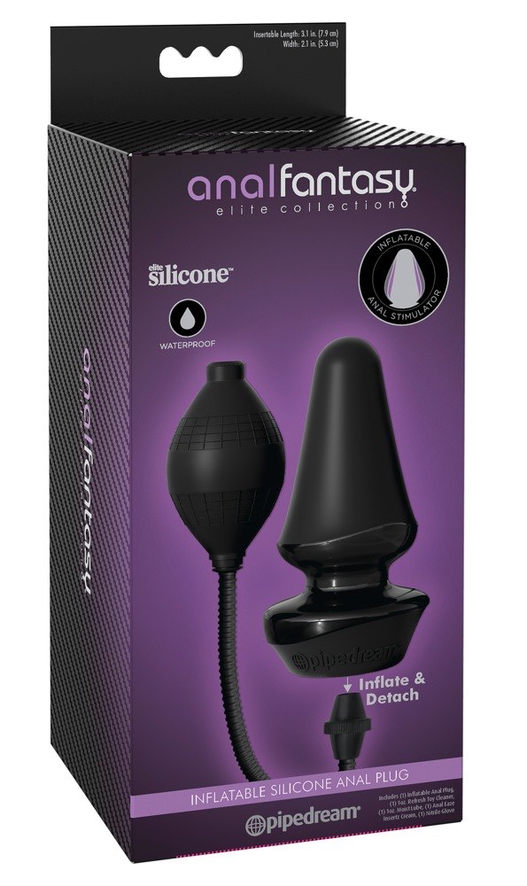 INFLATABLE SILICONE ANAL PLUG
