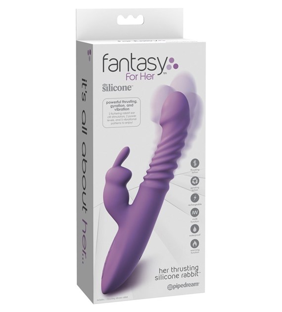 WIBRATOR HER THRUSTING SILICONE RABBIT