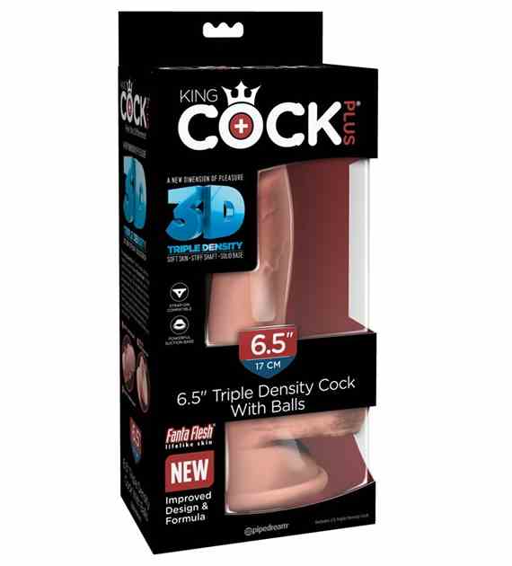 6.5'' Triple Density Cock with Balls
