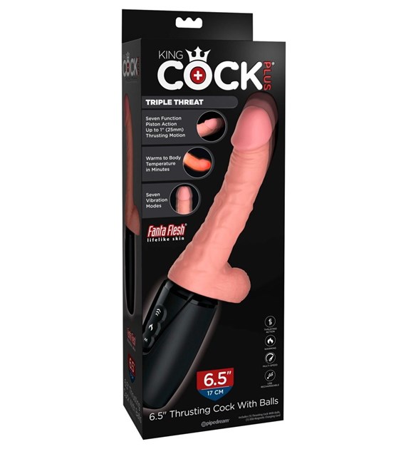 6.5“ THRUSTING COCK WITH BALLS