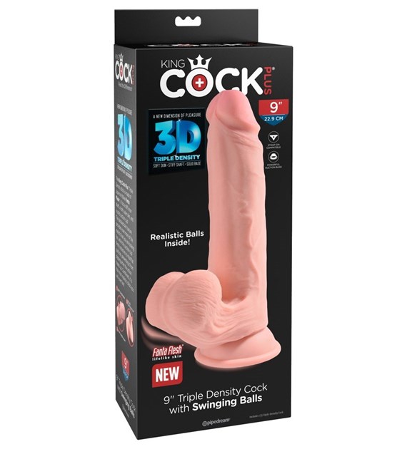 TRIPLE DENSITY COCK WITH SWINGING BALLS