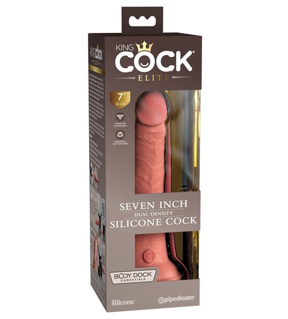 7“ DUAL DENSITY SILICONE COCK