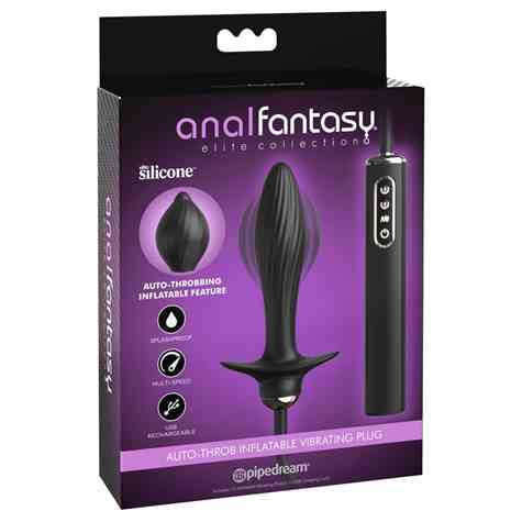 AUTO-THROB INFLATABLE VIBRATING PLUG