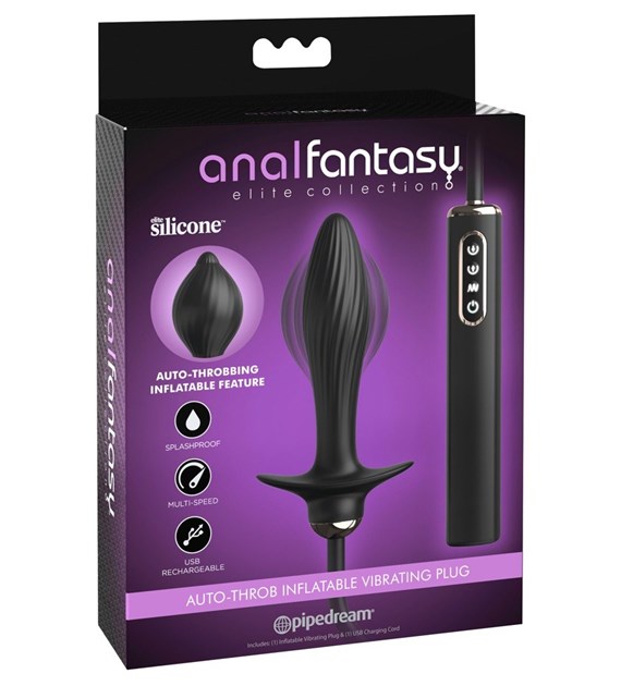 AUTO-THROB INFLATABLE VIBRATING PLUG