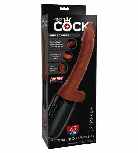 WIBRATOR 7.5  THRUSTING COCK WITH BALLS