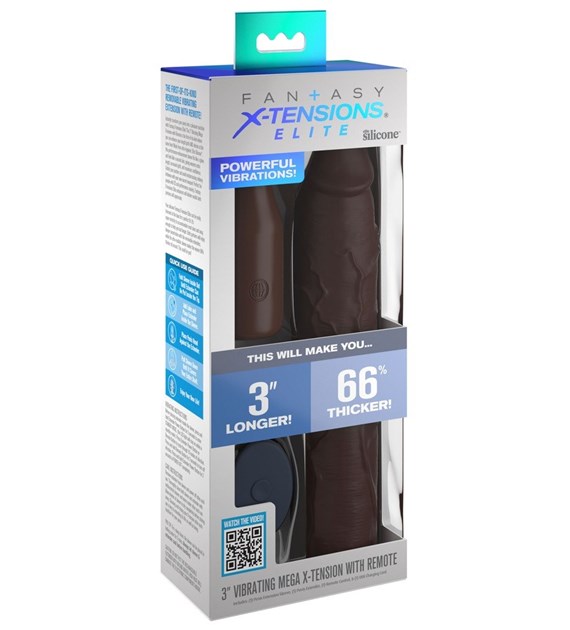 3  VIBRATING MEGA X-TENSION WITH REMOTE