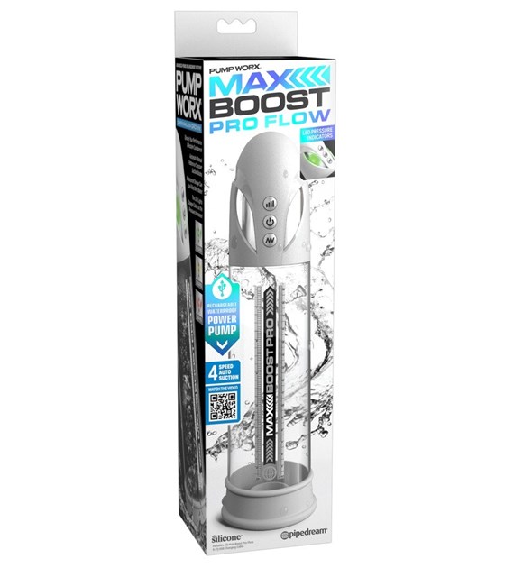 POMPKA NA PENISA PUMP WORX MAX PRO FLOW WHITE