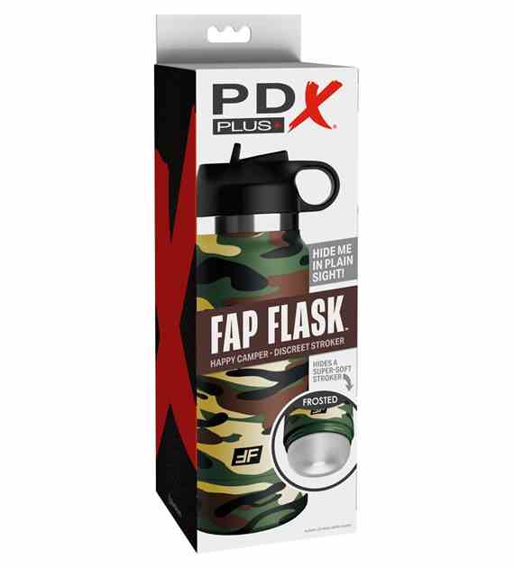 MASTURBATOR FAP FLASK HAPPY CAMPER