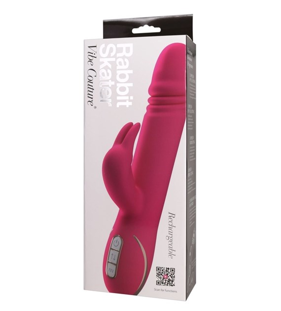 WIBRATOR RABBIT SKATER PINK