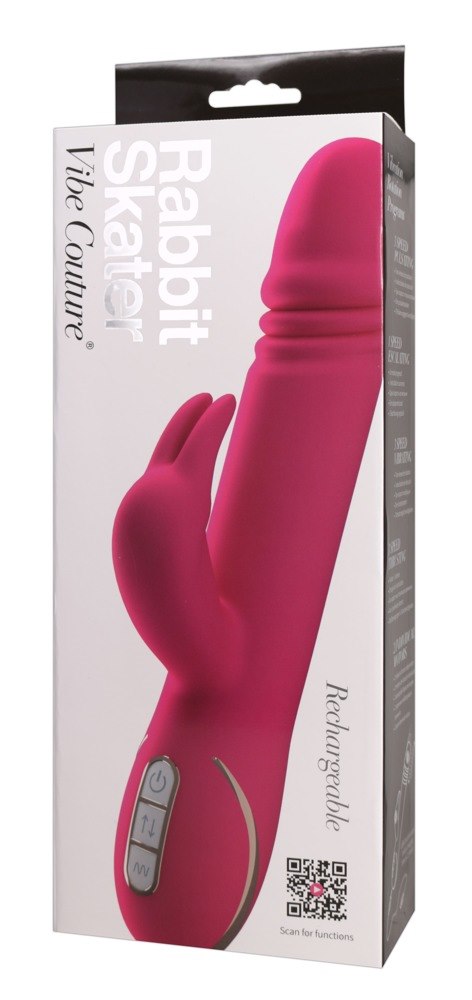 WIBRATOR RABBIT SKATER PINK